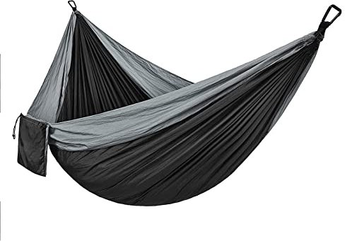 MYSUNBAR Hängematte Outdoor Ultraleicht mit Seilabdeckungen, Reisehängematte Ultraleicht Atmungsaktiver Nylon Fallschirm Hängematte für Outdoor Camping, Garten & Strand