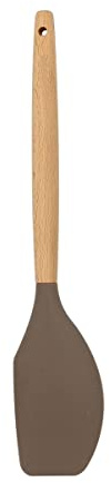 MENASTYL - Spatule maryse en silicone avec manche en bois ELIOTT - 5040186 - Idéale pour mélanger et racler vos plats cuisinés