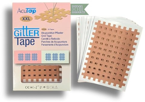 AcuTop Gittertape XXL AcuTop, 20 Stück, Akupunktur Pflaster