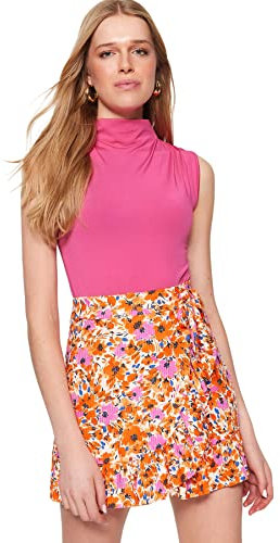 Trendyol Donna Body in Maglia Sottile Tinta Unita, Fucsia, S