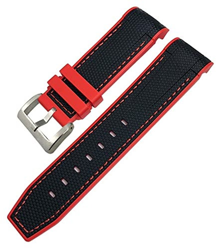 22 mm 23 mm gebogenes Ende, weiches Gummi-Uhrenarmband, passend für Tudor Black Bay GMT Pelagos, wasserdichtes Silikon-Uhrenarmband, Geschenk-Werkzeuge
