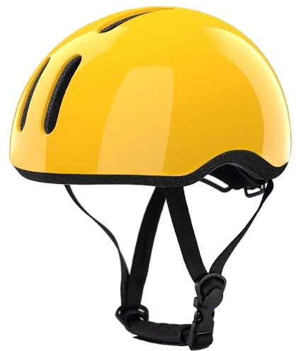 Petimini Toddler Kids Bike Scooter Helmet for 2 3 4 5 6 7 8 Years Old Boys Girls Baby Children Bicycle Hat Cap, Safety Cycling Skating Helmet, Yellow