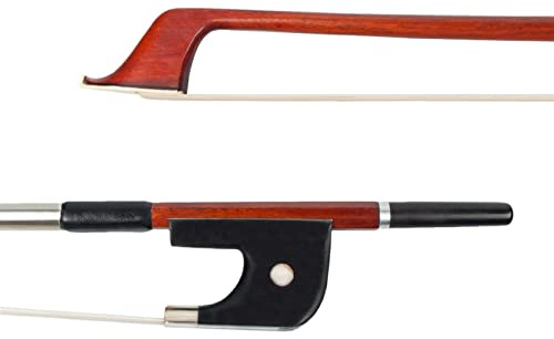 bogen für violine Fortgeschrittener Fernambukbogen Für Kontrabass In 4/4-Größe, Ebenholz, Frosch, Langer Stachel, Schraube, Natürliches Weißes Pferdehaar violine bogen