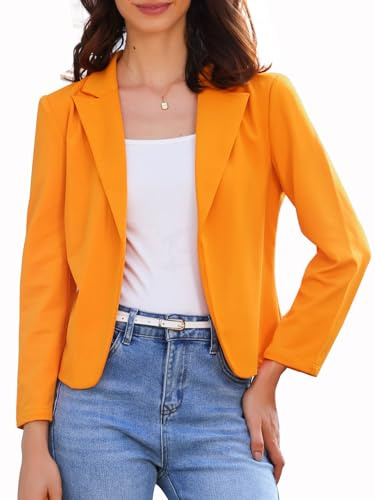Allegra K Cropped Blazer Blazer Mujer
