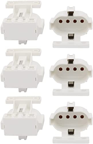 XYWHPGV 6Pcs H Lamp Fluorescent Light Holder 2G7 Base Single Head Tombstone Lamp Socket AC 500V 2A for LED Fluorescent Tube(cf2ba c31b5 45074 2d146 9b203 c97ce