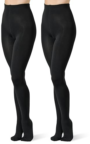 NOLOGO KATIACALZE Collant Termici Donna in Pile 300 Denari Alaska 2pz - Leggings Invernali Con Piede, Calze Termiche Donna, Sportivi e Casual, Traspiranti, Resistenti e Morbidi, M/L