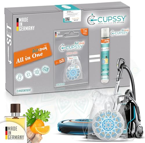 Cupssy Staubsauger Duft: Terre D´Hermes Parfüm - 1X AirSpray für Ihr Staubsauger und Haushalt