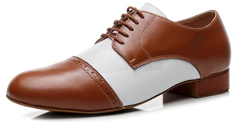 SWDZM Zapatos de Baile Latino Flamenco Hombre Zapatos Baile Salon Hombre Tacon Bajo