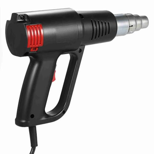 ZASCHMOY Pistola Termica, Pistola Ad Aria Calda Industriale a Riscaldamento Rapido, Protezione Surriscaldamento 2000W 60℃-590℃, Pistola Termica Elettrica a Temperatura Regolabile, con