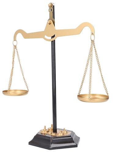 Vintage Balance Scale, Retro Desktop Iron Scales of Ornament, Handmade with Cultural,Sturdy and Rustproof, Ideal for Home Decor, Toy, Stress Relief