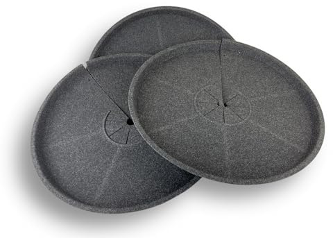 Gardenova Lot de 3 disques de paillage | Diamètre 50 cm | Protection et décoration pour Arbres et arbustes | Anti-Mauvaises Herbes | Facile à Poser, Durable et résistant