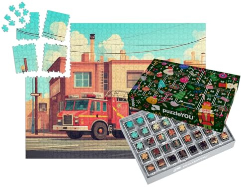 puzzleYOU: Puzzle-Adventskalender | „Die Feuerwehr kommt zur Hilfe“ – aus der Puzzle-Kollektion Kinderpuzzle