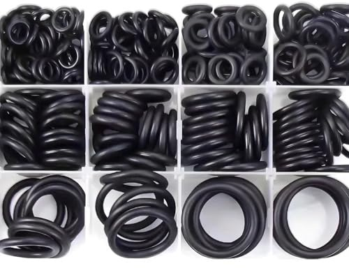 225 Pcs Rubber O Rings Set,3-22 mm Universal O-Ring Gaskets Seal Assortment Kit,18 Sizes Rubber Gasket Seals, Electrical Seal kit for Mixer Tap, Plumbing, Automotive, Air and Gas Sealing Repair