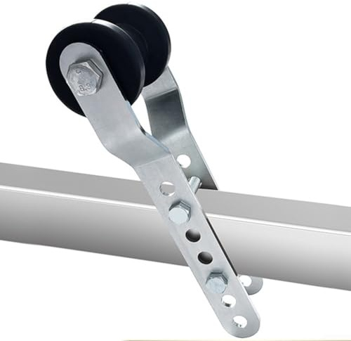 Hasaller Rouleau de quille de remorque de bateau réglable pour remorque de bateau - Rouleaux de quille en caoutchouc robuste de 12,7 cm pour remorque de bateau avec support réglable pour langue de 7,6