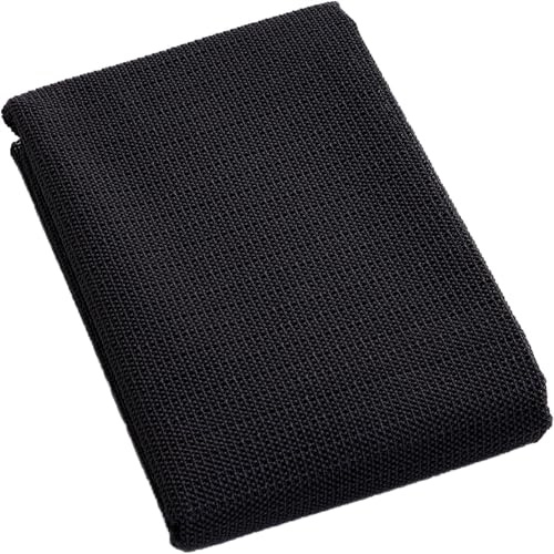 Tappeto Antiscivolo 90 x 270 cm Lavabile Tagliabile Multiuso Tappeto Antiscivoli Lavabile/Antiscivolo Sottotappeto per Parquet Scendiletto Cucina Auto Tampone Scaffali, Nero