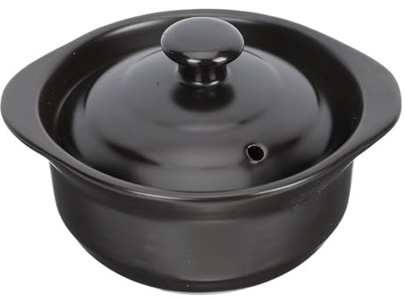 DIYEAH Cazuela de Cerámica Resistente al Calor para Estofado y Sopa Olla Multifunción para Cocina Doméstica para Uso Individual Apta para Vitrocerámica Duradera y Segura