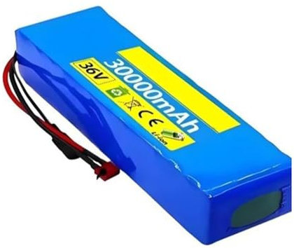 36V 30Ah Batería De Iones De Litio De Repuesto para Patinete Eléctrico 10S2P Batería De Alta Capacidad Ideal para Sillas De Ruedas Y Coches De Juguete T