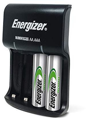 Energizer Rechargeable Battery Charger for AA/AAA Batteries Recharge Base + AA Pack of 1