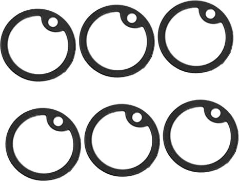 POPETPOP 6stücke Hundemarken Ersatz Silikonhüllen Rund Glatte Oberfläche Für Haustierbedarf Und Identifikationsschilder