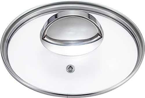 BAZAC Grytlock hem med metallhandtag, kastrullock ersättning med justerbart ångurladdningshål Generell användning för hushållsvok-18 cm
