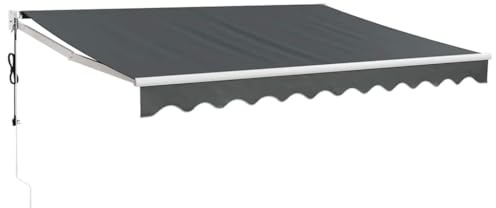 vidaXL Tenda Sole Automatica Retrattile Antracite 3,5x2,5 m