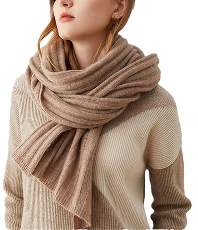 Dninmim Damen Solid Kaschmir Schal Wrap Schal Herbst und Winter 185 * 50 Warm Leichte Schals, Lila Fleece-Farbe, Einheitsgröße