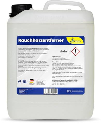 Mr. Perfect - 5L Rauchharzentferner I Backofenreiniger extra stark I Grillreiniger Gasgrill I Extrem kraftvoller Grillrost Reiniger I Rauchharzentferner Konzentrat dank effektiver Formel