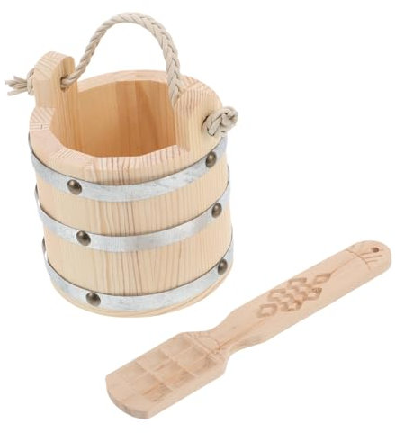 PHENOFICE Holzbutter-joghurtbehälter Rustikaler Holz-eimer Für Küche Und Restaurant Massivholzqualität Handwerklich Verarbeitet Verstärkte Haltbarkeit Nahtloses Design Vielseitige