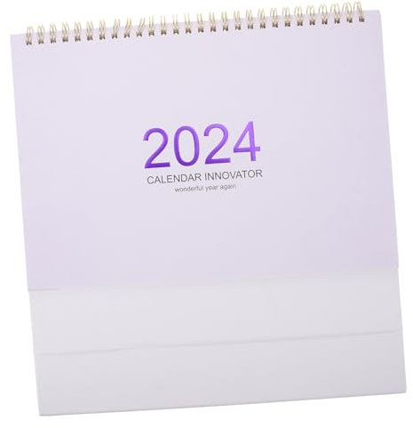 HAPINARY 2024 Select Kalender En Spiralbindung Tischkalender Minimalistische Tischdekorationen