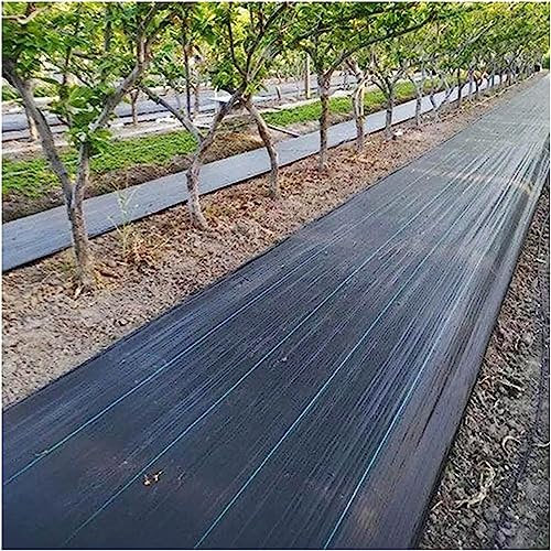 Tissu géotextile résistant pour lutter contre les mauvaises herbes - 0,4 m à 1,5 m de large - Tapis de drainage de gravier pour parterres de fleurs et machines à paver - Empêche efficacement les