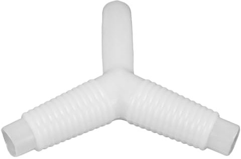 BAZEITFLOW Adaptador De Conexión Para Lavadora Conector De Tubería De Desagüe Flexible De Silicona Blanca Accesorio Para Desagüe De Suelo Baños y Cocinas Previene Obstrucciones y Acumulación