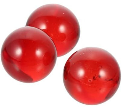 ADOCARN Bolas de Cristal Decorativas 5 Cm, Esferas de Vidrio Ornamentales, Arte Bolas de Cristal, Accesorios para Decoración del Hogar, Centros de Mesa, Juego de 3 Piezas