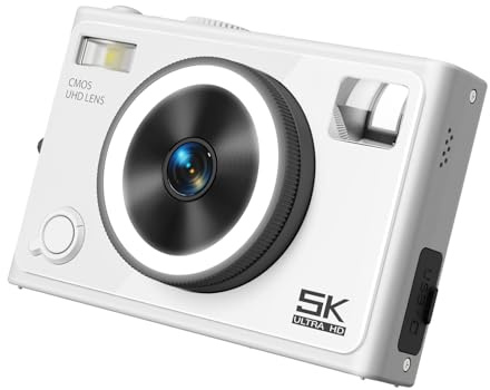 64MP 5K Fotocamera Digitale Con Bellezza Anteriore E Posteriore Doppio Obiettivo Per Vlog Fotografia di Viaggio Bambini Adulti Regalo Autofocus Macchina Fotografica Vlogging