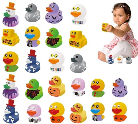 Giocattolo da bagno di di Halloween, Giocattoli di di - Giocattoli da bagno in assortiti,Galleggiante di assortimento per bambini, anatroccoli di Halloween per ragazzi e