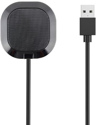 RETUOLWAG Micrófono condensador omnidireccional USB de 360 grados, base antideslizante, micrófono de conferencia, pastilla de grados