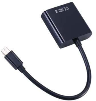 GARIOUANS Adattatore Mini Displayport Vga con Supporto Full HD Convertitore Video Esterno di Alimentazione Compatibile con Monitor e Proiettori Vga