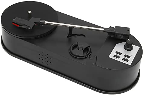 ERYUE Mini Tourne-Disque Vinyle avec Convertisseur MP3, Lecteur de Vinyle Portable Autonome pour Les Amateurs de Musique, Matériau ABS Haute qualité
