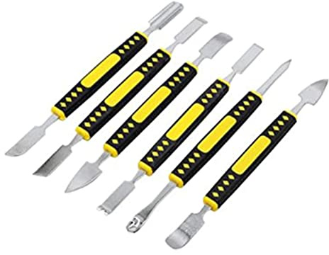 Acouto 6 St Bärbar Mobiltelefon Demonteringsverktygssats Metall Pry Bar Tool Elektronik Reparationsverktyg för Surfplattor Bärbar Elektronikenhet ABS är Det Bästa Kolet 【Hög Kvalitet (A)
