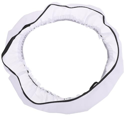LRXIYODE Diffuseur de Flash Annulaire Pliable 14 Pouces en Nylon Blanc, Diffuseur de Lumière Annulaire Léger Compatible Flash Cobra, Accessoire Photographie Studio pour Portrait et Beauté