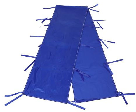 BESPORTBLE Grondaia per Tende da Esterno 200x42 Cm con Cinghie, Grondaia a Baldacchino per Drenaggio Pioggia, Accessorio Resistente per Gazebo e Tettoie a Scomparsa, per Eventi All’aperto