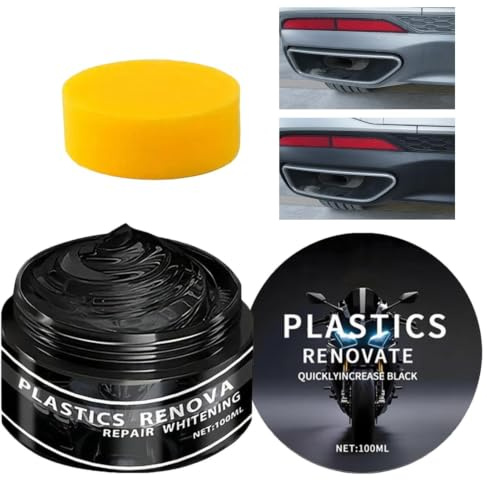 Auto Kunststoffteile Renovierer Schwarz, Auto Kunststoff Kratzer Entfernen | 100ml Kratzer Reparatur Für Fahrzeuge FürAuto, Ausbleichen Beständig Schnelltrocknend Hochglanz UV Schutz Für Gummi