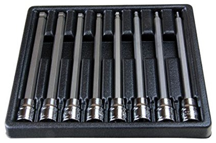 US PRO 8pc 3/8 Long Ball End Hex Allen Bit Key Sockets 1495