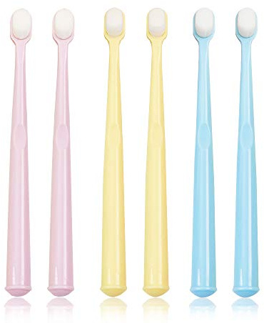 EasyHonor Baby & Toddler Extra Soft Toothbrush for Age 4-12 Years Old, with 10000 Soft Floss Bristle for Baby Gum Care. (6Pcs)