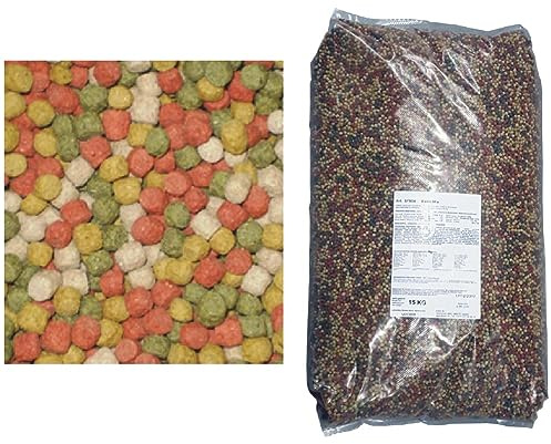 Koi Herdecke Koi Multimix 4 variedades en 6 mm, ideal para Koi y estanque peces (15 kg)