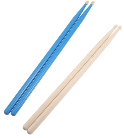 Toyvian 2paare Holz-drumsticks Schlagzeugsticks Leichte Percussion Sticks aus Robustem Holz für Marching Bands und Drumsets