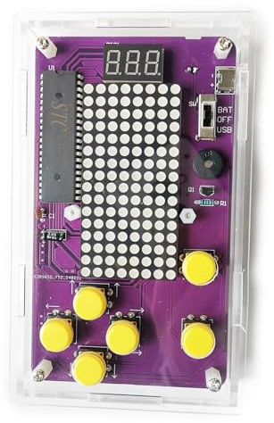 ScienSta Kit de soudure de base pour l'enseignement, kit de pratique de soudure avec jeux classiques rétro, projets de soudure pour l'éducation STEM, kits électroniques pour l'apprentissage des
