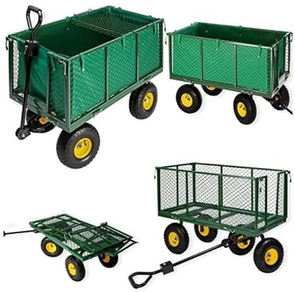 Gartenwagen Bollerwagen Strandwagen Campingwagen Transport Hand Wagen 220l/500kg