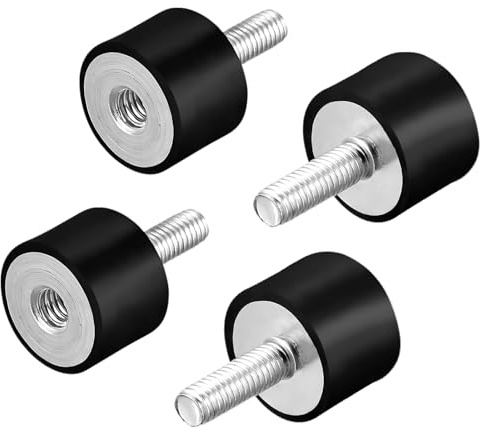 4 Stücke VD Schwingungsdämpfer m10, Gummipuffer m10 (M10 x 27, 40 x 30) | Für Luftkompressoren Dieselmotoren Benzinmotoren Wasserpumpen