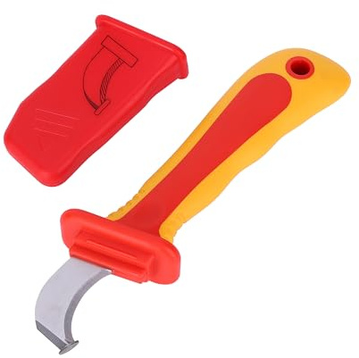 Cable Knife Stripping Tool,Insulation Electrician Knife Insulation Cable Stripper Dismantling Knife Cable Knife Anti-Magnetic Fast Strip Cable Stripper Cutter, 1000V Insulated
