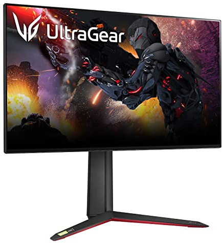 LG 27GP950-B - Monitor Gaming UltraGear de 27 pulgadas 4K, 3840x2160, Panel NanoIPS, 16:9, HDMI 2.1x2, DPx1, USB-Ax3, 1ms, 144Hz, AMD Freesync, G-Sync Compatible, 400nit, 1000:1, Color Negro